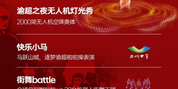 乐鱼体育-“渝超”决赛35000张票23秒售罄，现场有无人机、机器人表演